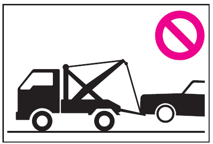 Abschleppen mit einem Abschleppwagen mit Seilwinde
