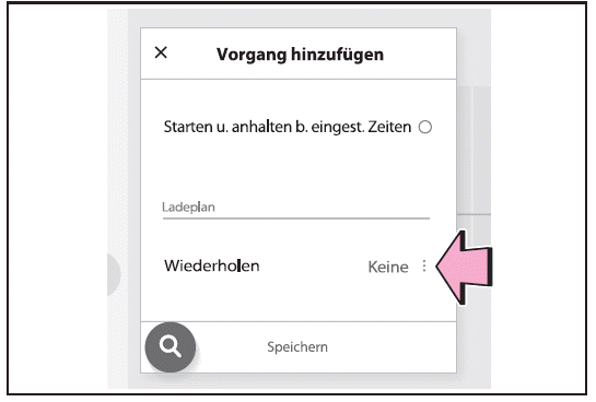 Wiederholungseinstellungen