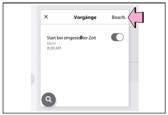 Ändern der registrierten Ladezeitpläne