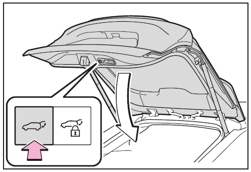 Einstellen der Öffnungsposition der Heckklappe (Fahrzeuge  mit elektrischer Heckklappe)