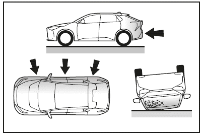 Aufprallarten, bei denen die SRS-Airbags (SRS-Front-Airbags) möglicherweise nicht auslösen