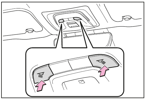 Bedienen der Fahrgastleuchten